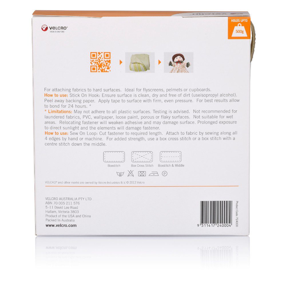 SELF ADHESIVE HOOK & LOOP VELCRO Genuine Brand PS14 Sticky Back Tape Strips