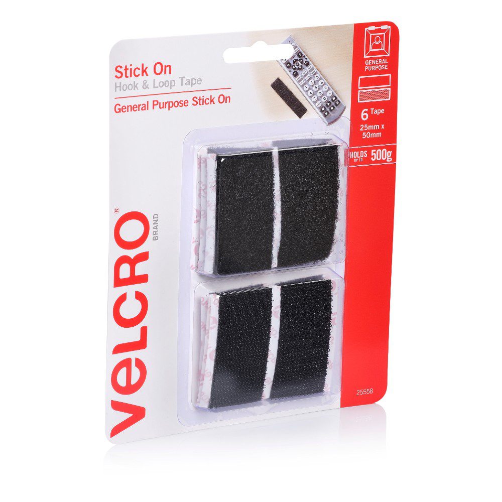 Velcro hook ATA 50 mm black, The Solution Shop