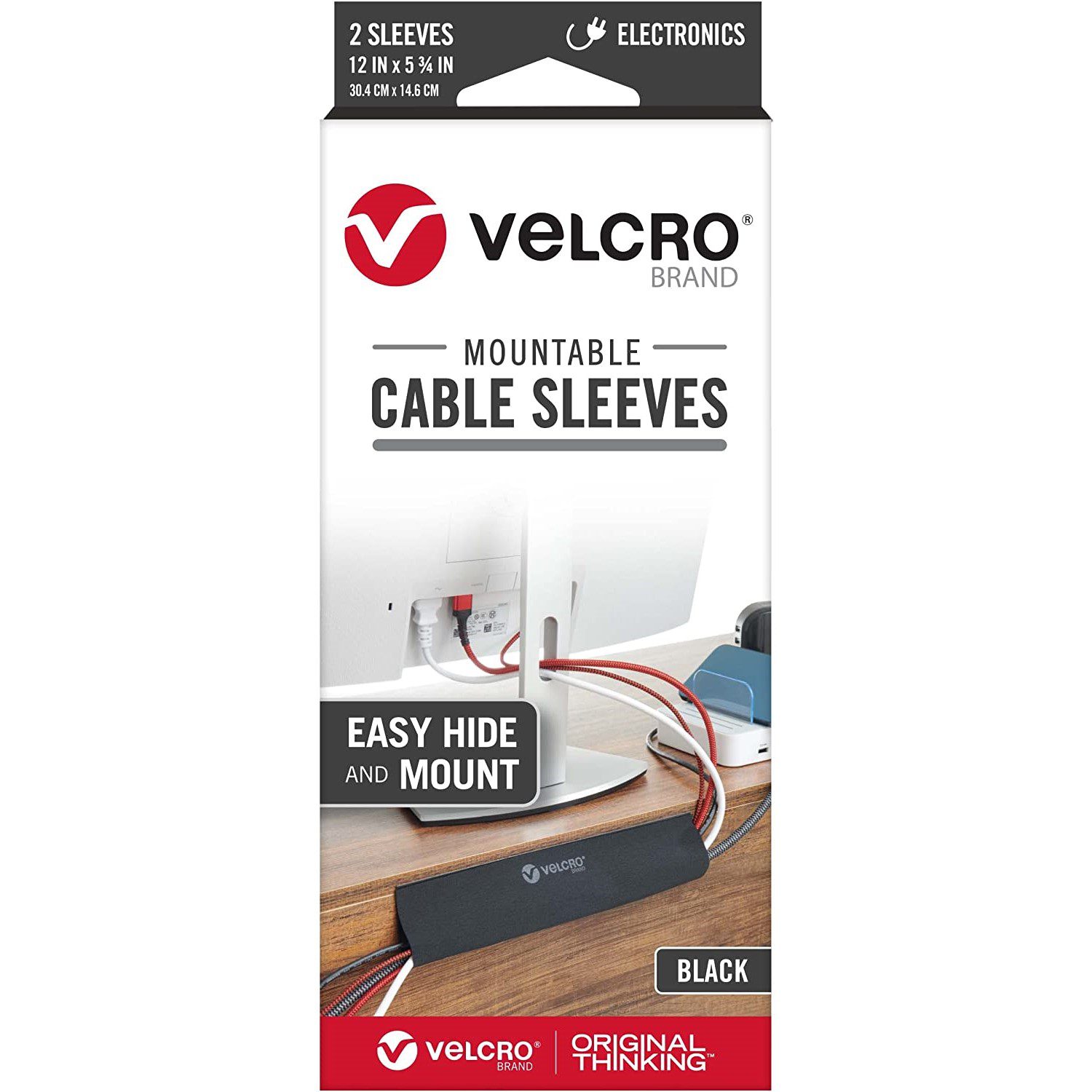 VELCRO® Brand Mountable Cable Sleeves